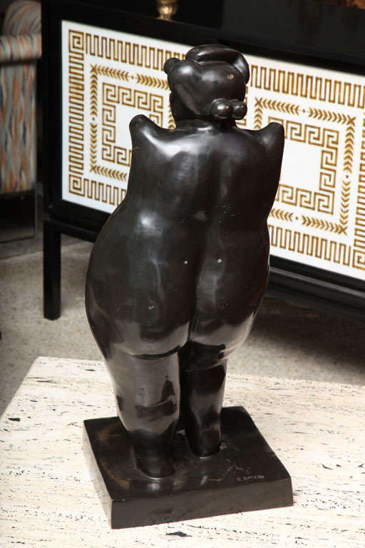 Patinated Fernando Botero Bronze, 