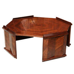 Fine Rosewood Late Art Deco Low Table, France