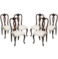 Beautifully Restored Set of Six French Provincial Dining Chairs