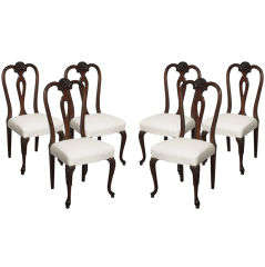 Antique Beautifully Restored Set of Six French Provincial Dining Chairs