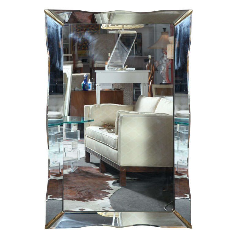 Art Deco rectangular mirror For Sale