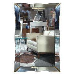 Art Deco rectangular mirror