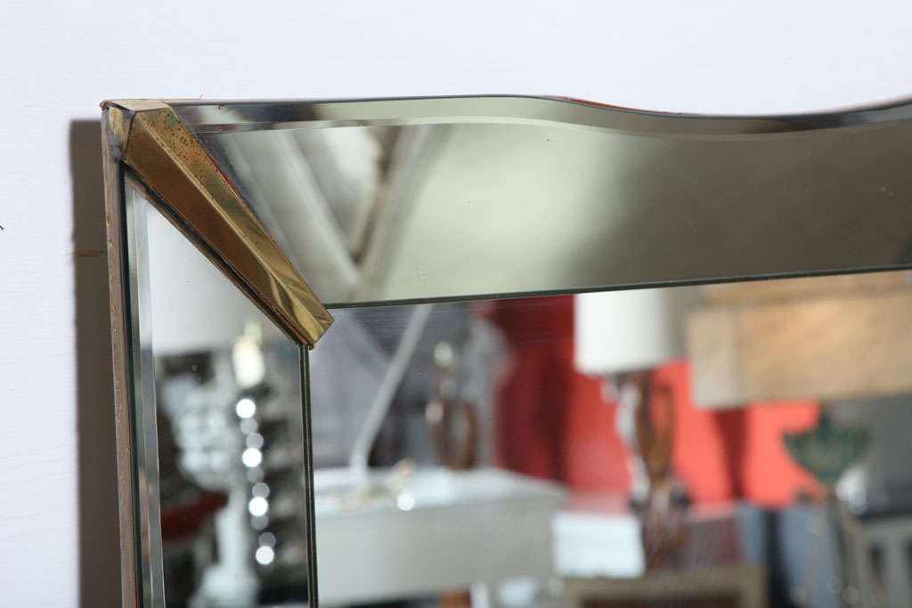 Art Deco rectangular mirror For Sale at 1stDibs