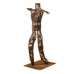 wire sculpture of human torso