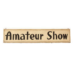 Hand-Painted Amateur Show Sign from Carnival Magic Show 10
