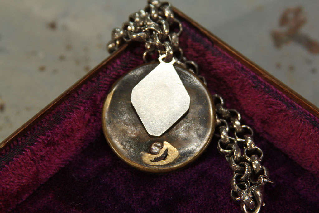 19th Century Ghost Dog Necklace