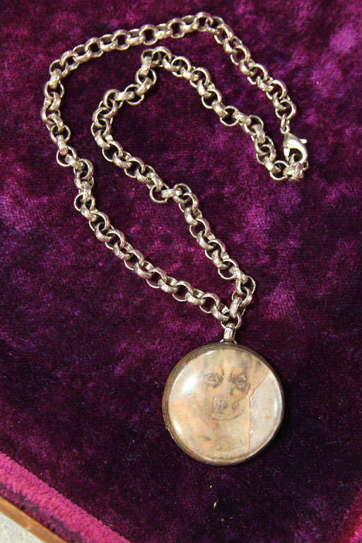 Horse bridle rosette from 1800s made into necklace with custom chain. Beautiful worn alone or layered with other chains.