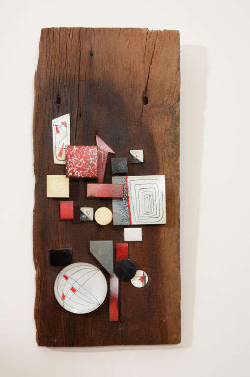 Enamel/Wood  Sculpture by Ross Deaner