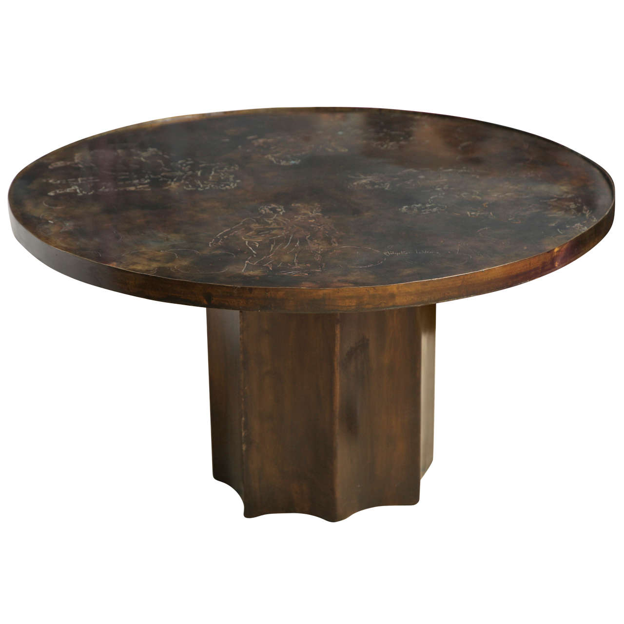 "The Muses, " One-off Circular Table by Philip and Kelvin LaVerne