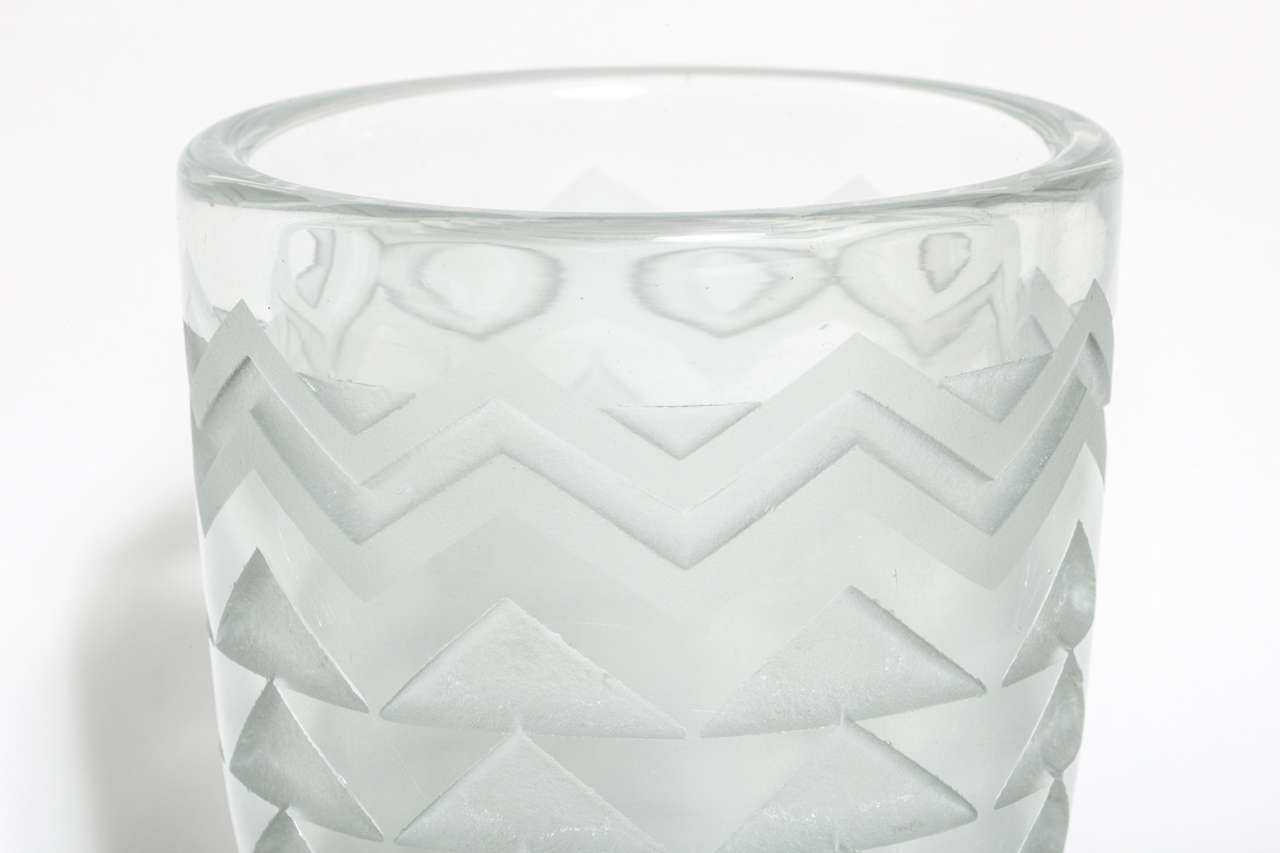 french glass vase