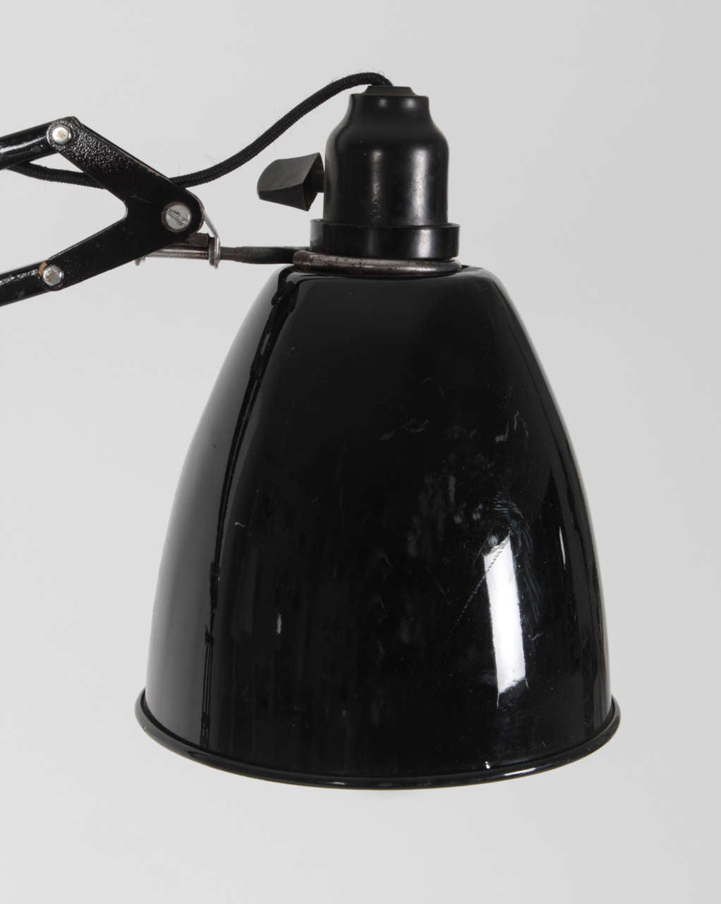 Anglepoise Lamp with Leather Base Attributed to Hermes In Good Condition For Sale In New York, NY