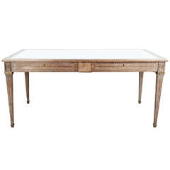 Limed Oak Desk by Maison Jansen 9