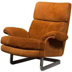 1970's Metropolitan Suede Lounge Chair ***Saturday Sale***