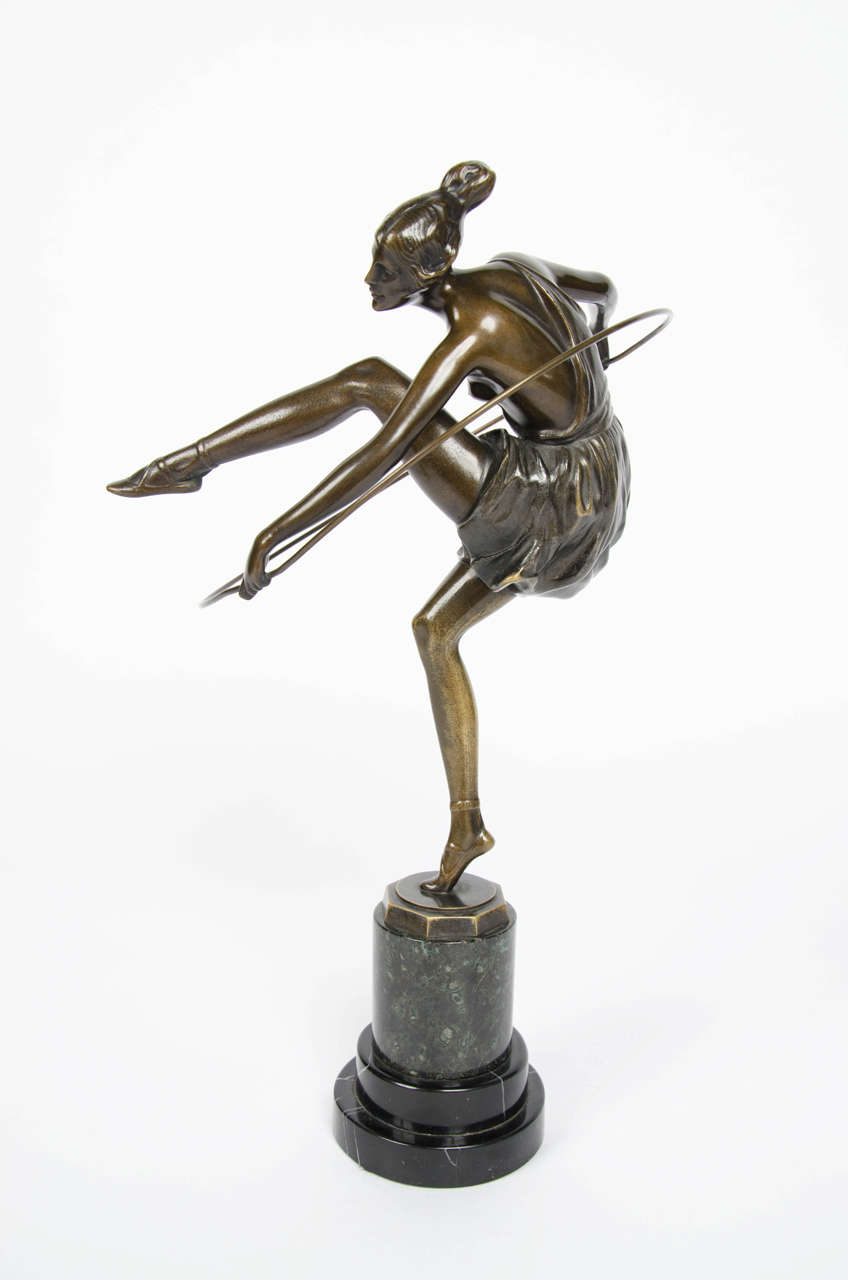 20th Century Art Deco Bronze Figure by Bruno Zach For Sale