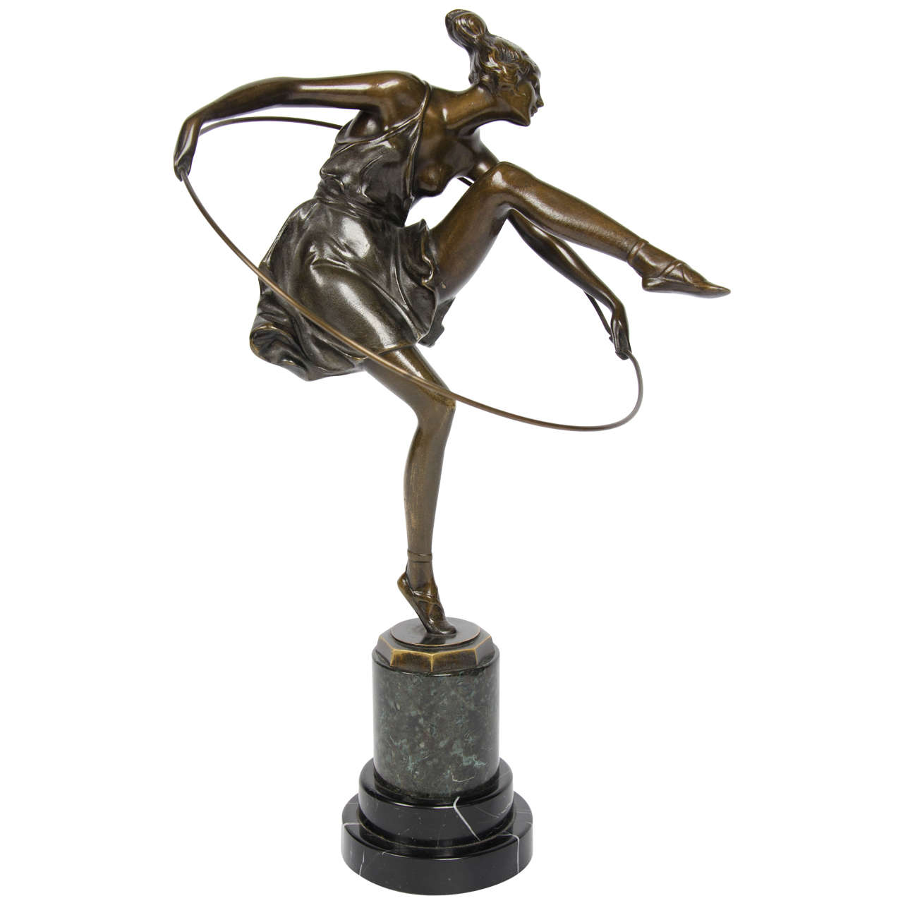 Art Deco Bronze Figure by Bruno Zach For Sale