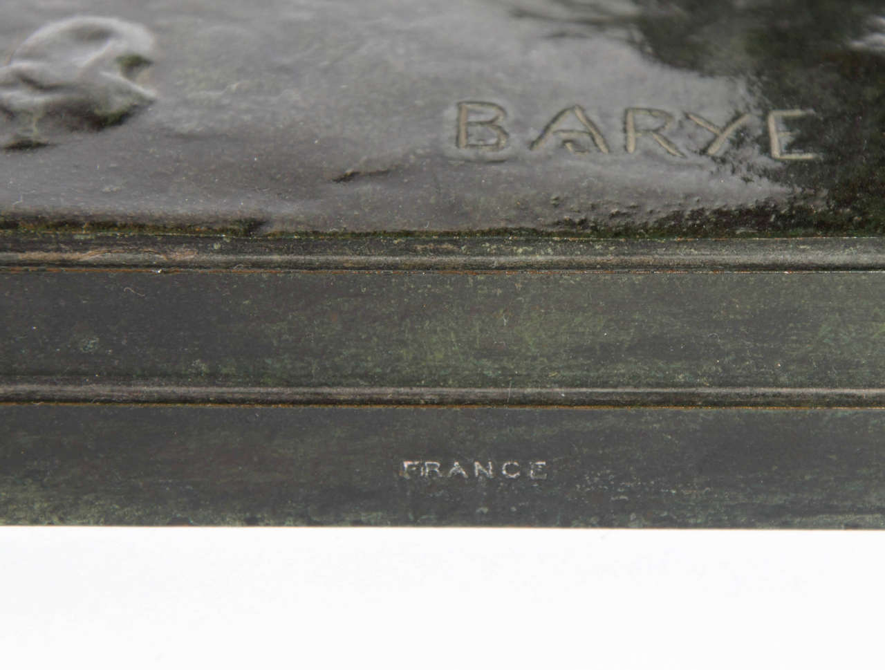 19th Century Bronze Lion Sculpture by Barye For Sale