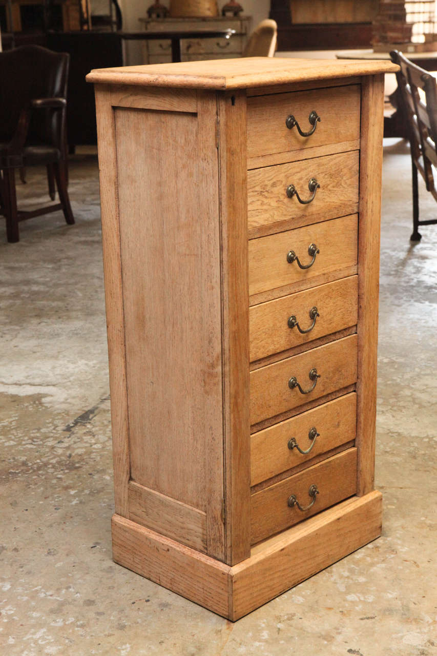 19th Century Wellington Chest in Bleached Oak 2