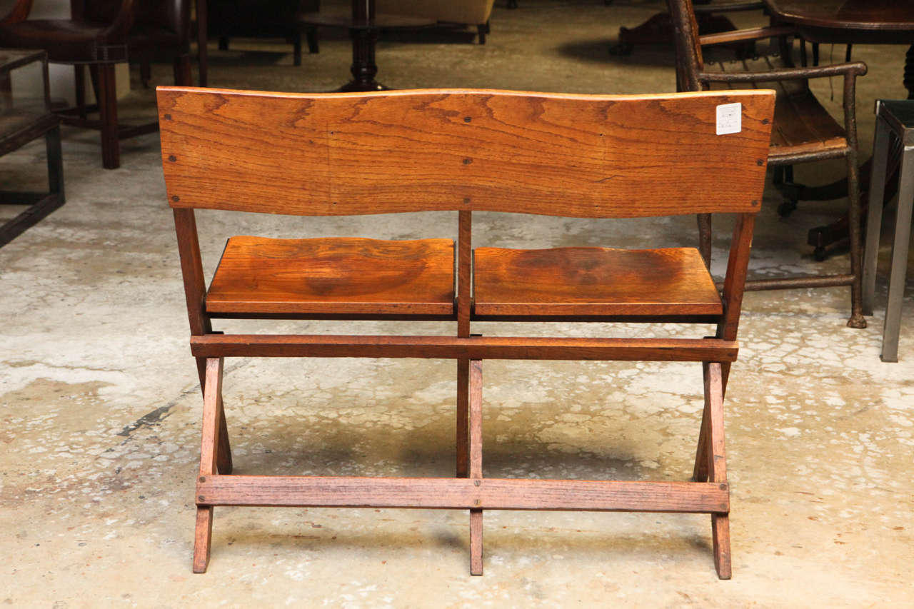 Late 19th Century Double Folding Chair from France For Sale 1