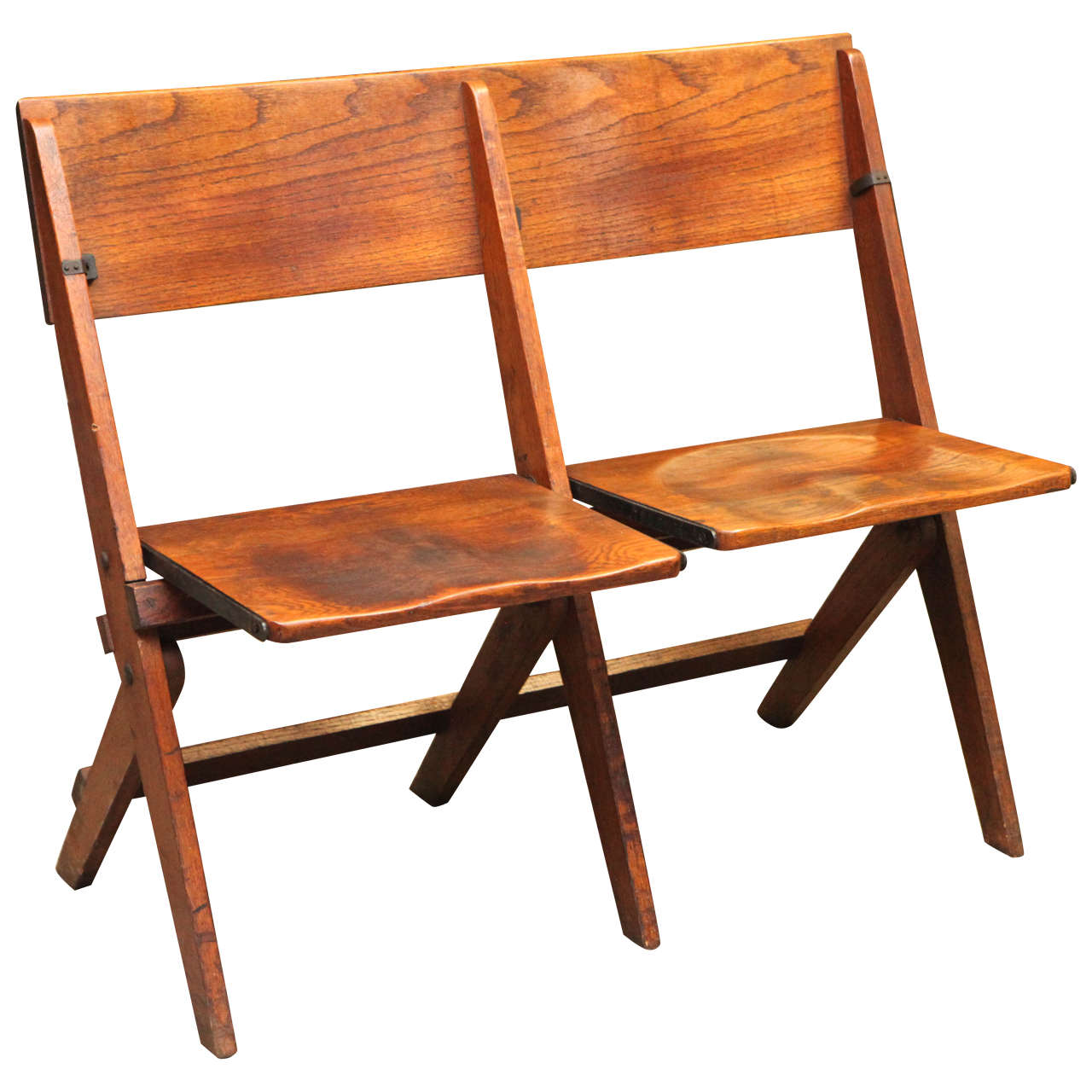 Late 19th Century Double Folding Chair from France For Sale