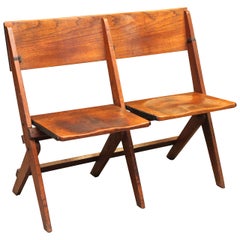 Doppelklappbarer Stuhl aus Frankreich, spätes 19. Jahrhundert