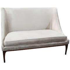 Silk Velvet Loveseat or Small Sofa