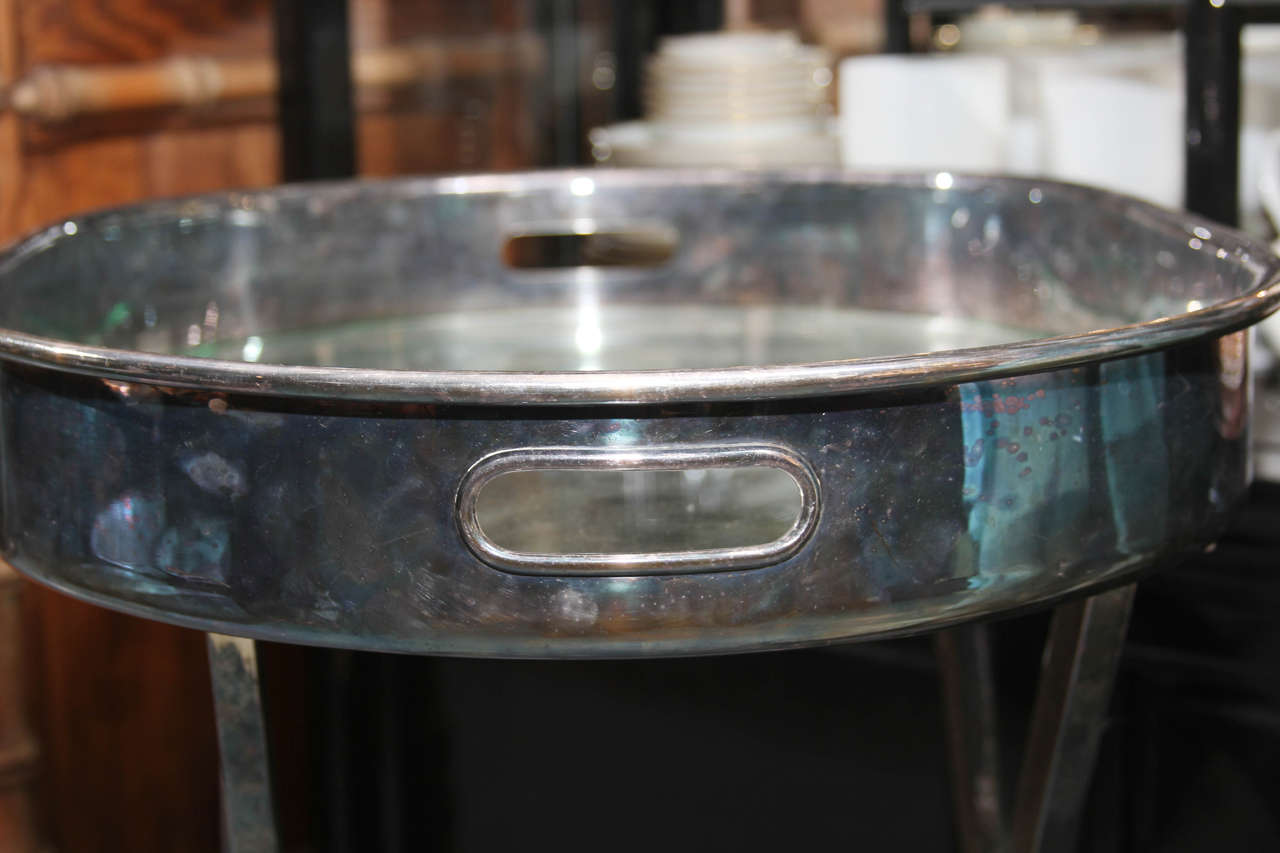 Silver Plate Bar Tray or Stand 2