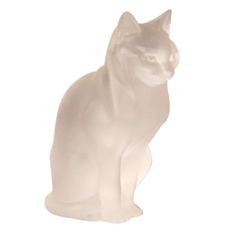 Lalique Cat Sitting.