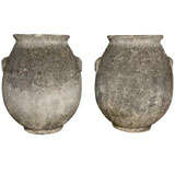 LARGE STONE URNS