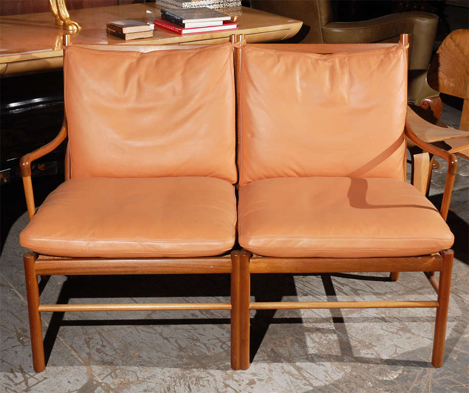 Mid-20th Century Ole Wanscher Two-Seat Settee For Sale