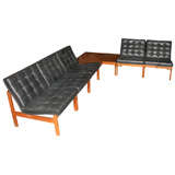 Gerlev Knudsen Easy Chairs and Corner Table