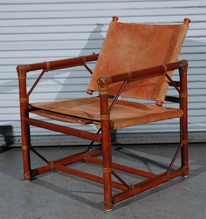 20th Century Pair of Rattan Armchairs