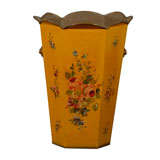 Antique 19th Century French Painted Tole Stick Stand