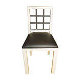 Hungarian Modernist Black and White Chair