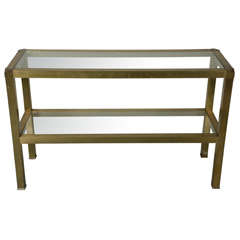 Gilded Metal Console From France
