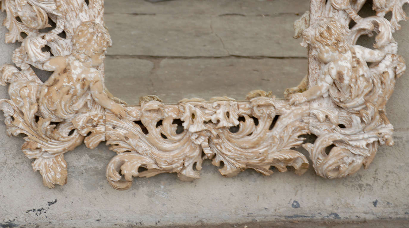 Italian 18th Century Carved Mirror 