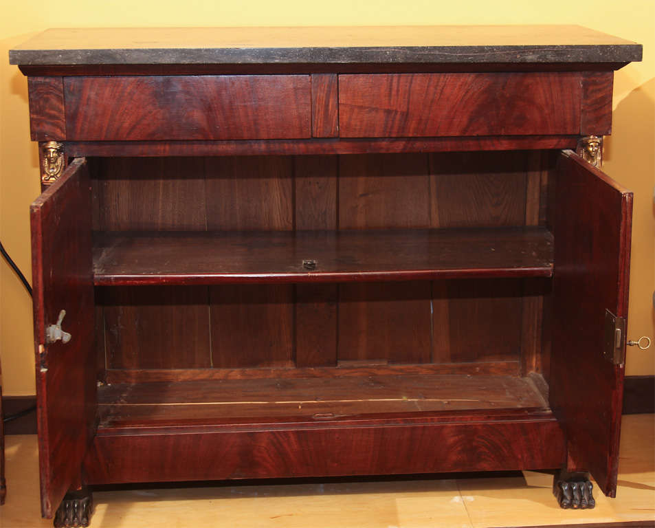 French Empire Style Buffet with Marble Top