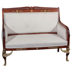 Antique French Empire Settee