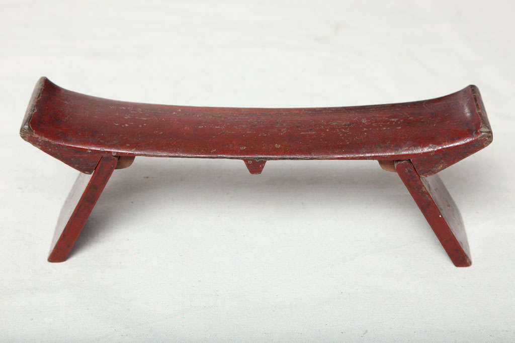 rare antique folding Chinese head rests For Sale 2