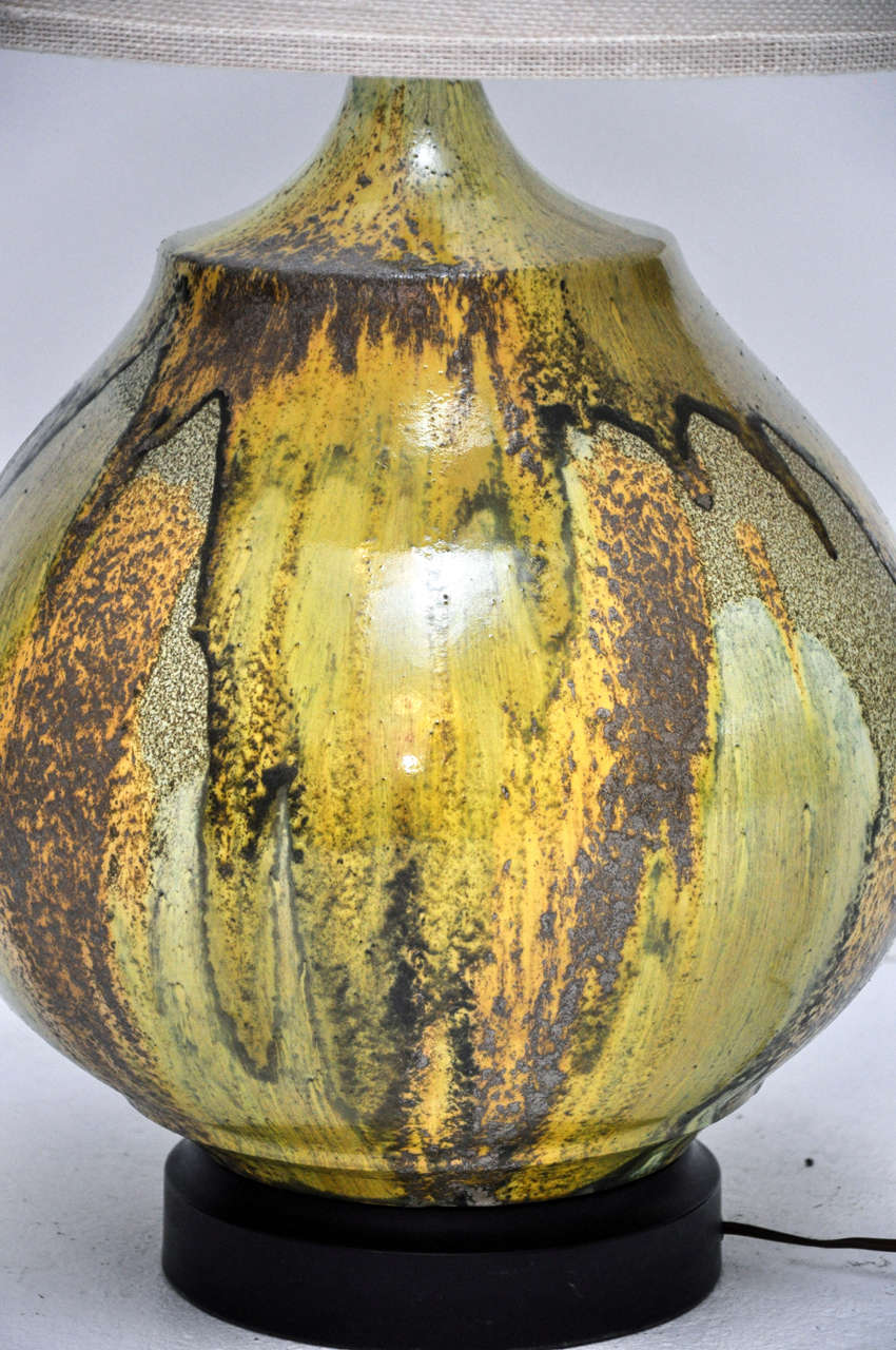 American Studio Pottery Lamp