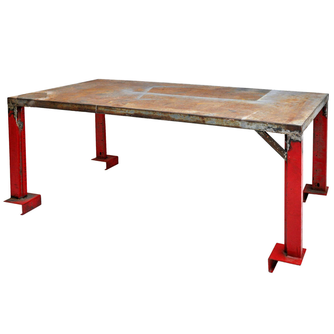 Industrial Dining / Work Table at 1stDibs