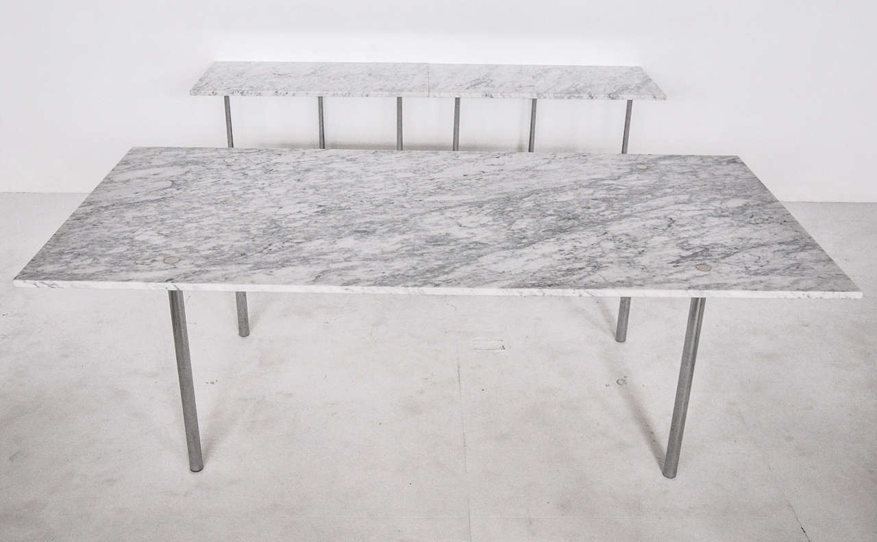 Laverne Marble Dining Table with Extension Consoles by Katavolos, Littel, Kelly 2