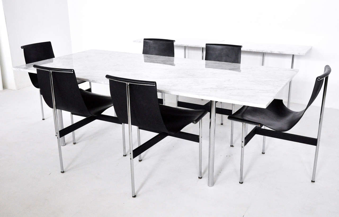 Laverne Marble Dining Table with Extension Consoles by Katavolos, Littel, Kelly 4