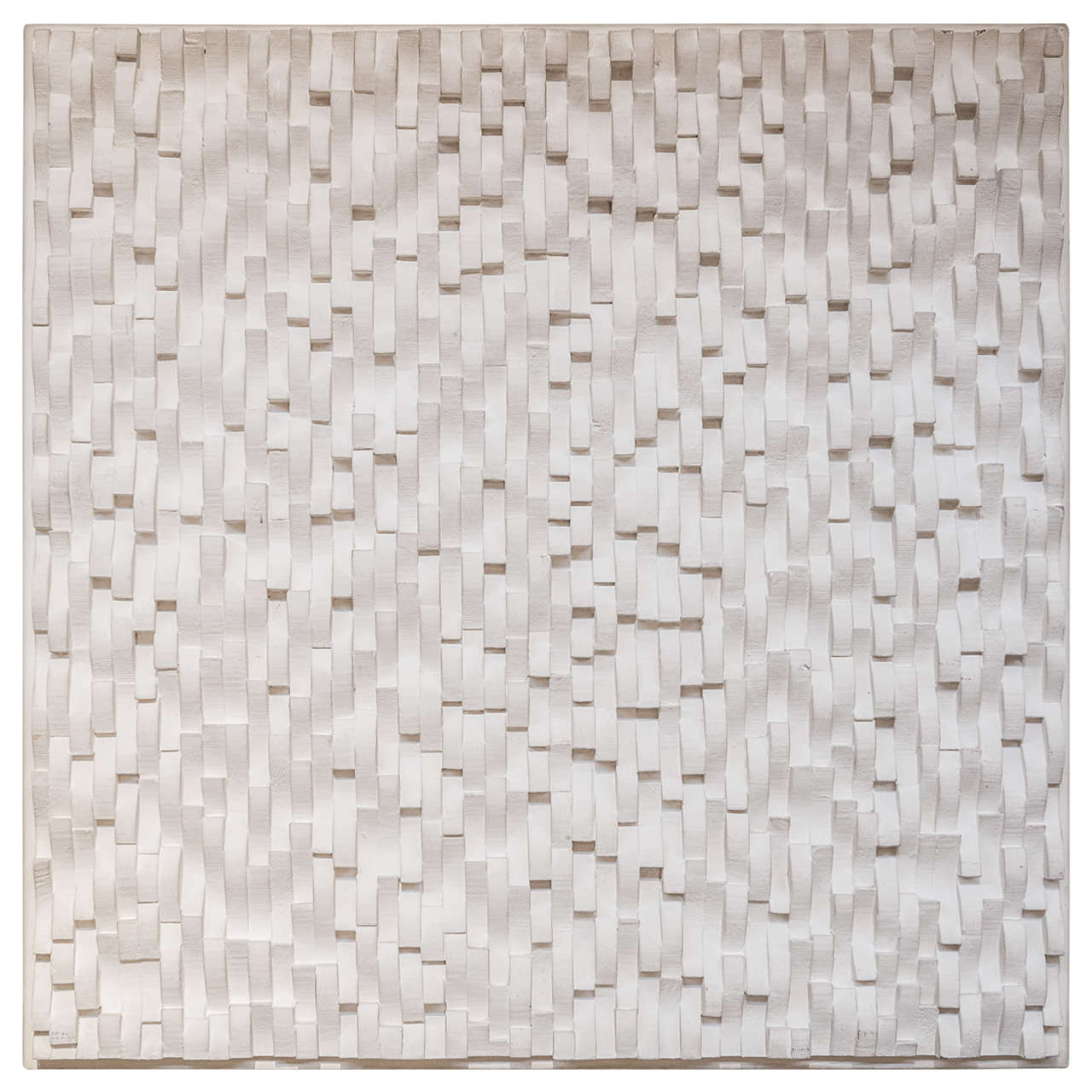 John TOWNSEND - Bas Relief in Wood Construction Painted in White