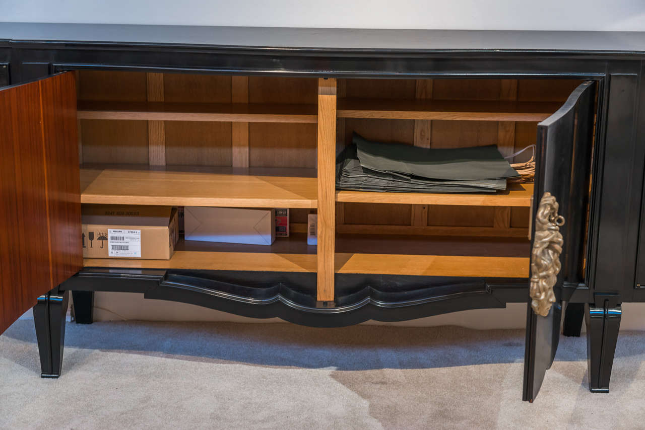 French Andre ARBUS & Vadim ANDROSOV - Exceptional Ebonized Wood Sideboard