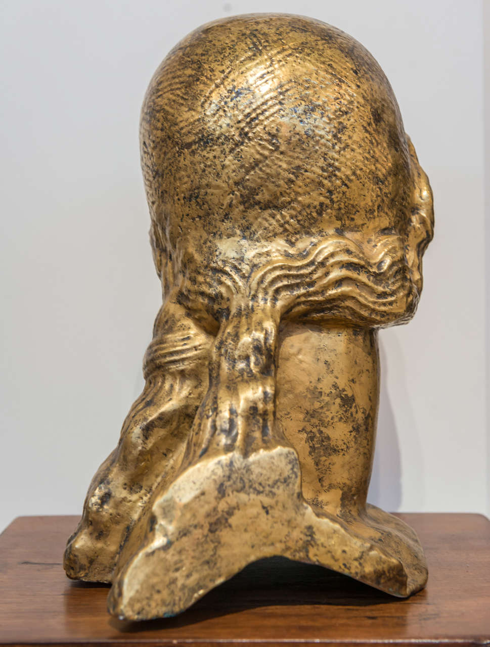 Jean MAYODON & Alfred JANNIOT – Keramik-Skulptur (Vergoldet) im Angebot