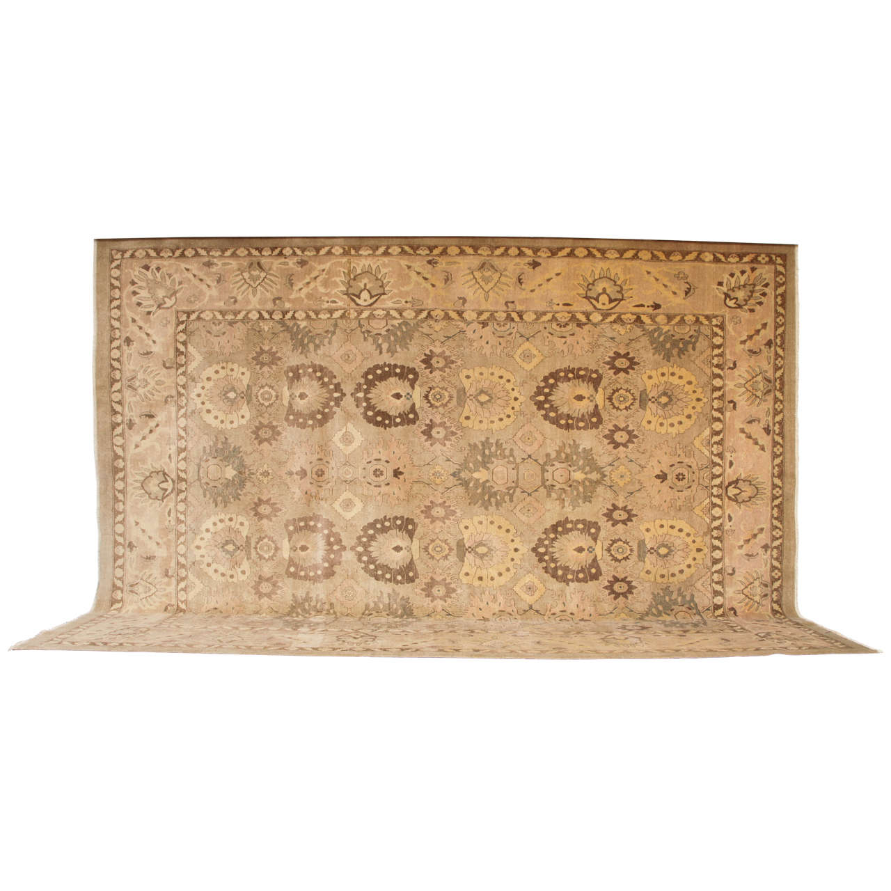 A Dreamy Antique Tabriz Persian Rug 11x15 For Sale at 1stDibs