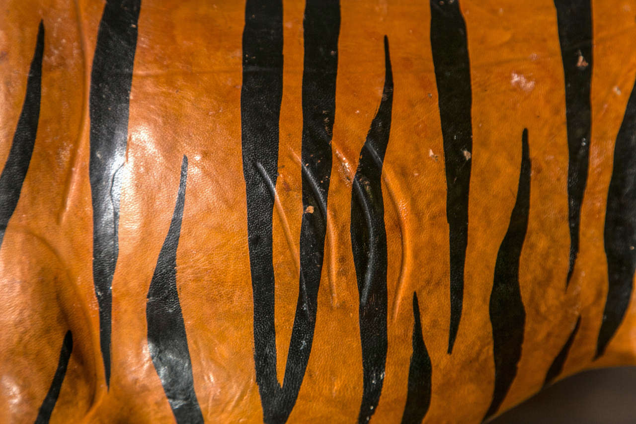 Leather Tiger Sculpture 2
