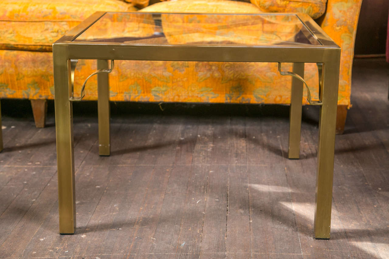 Mastercraft Brass End Table at 1stDibs