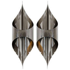 Pair of 1970s 'Fusee' Wall Lights 4