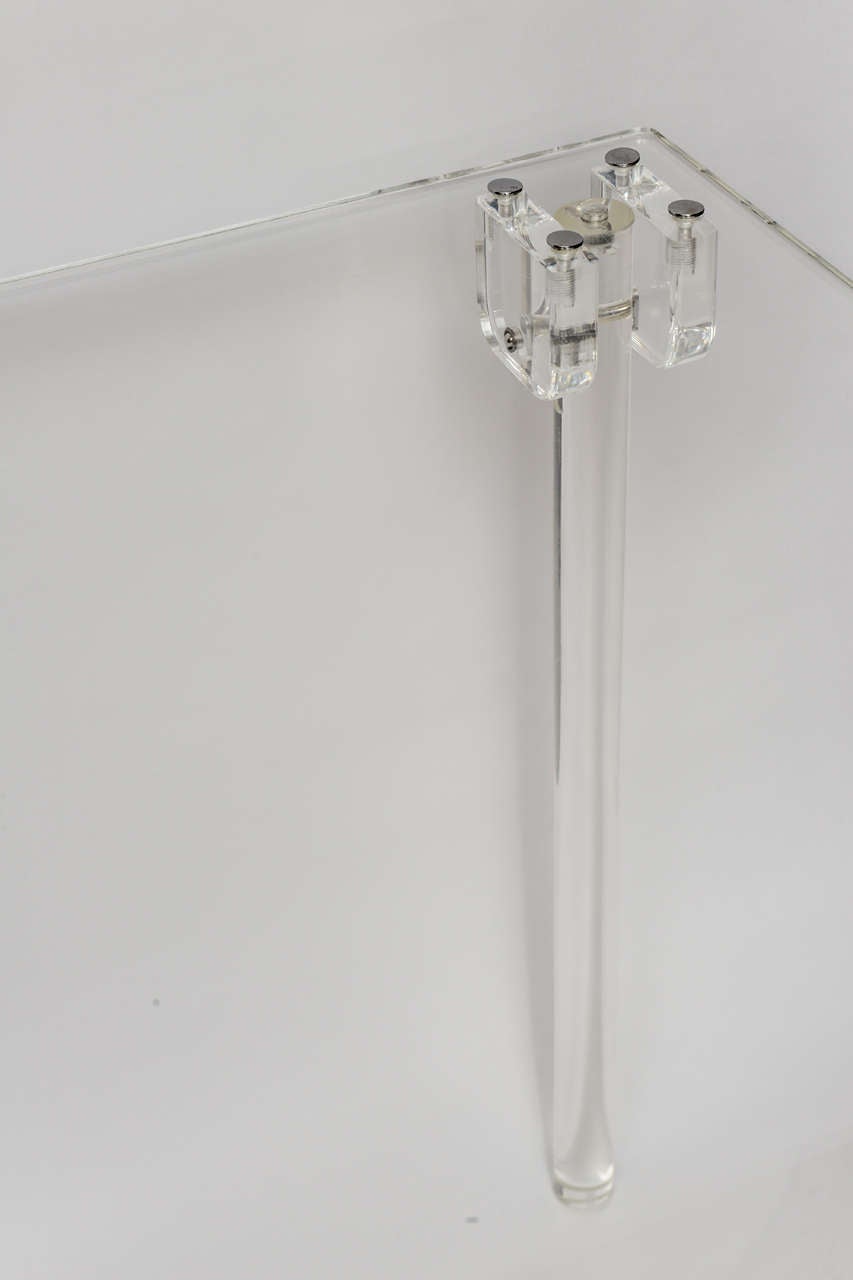 American Lucite Game Table by Charles Hollis Jones